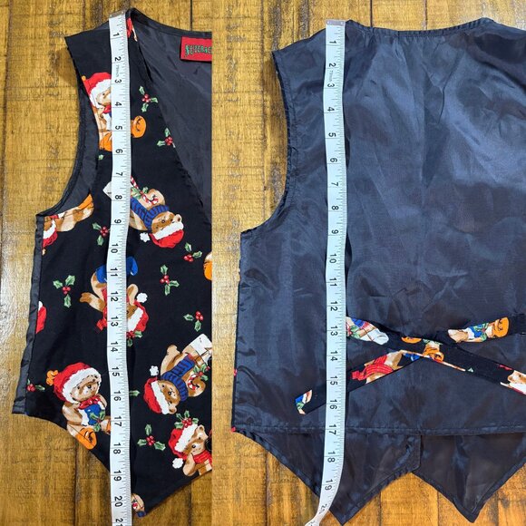 VINTAGE Nutcracker Christmas Bear Vest - Size M 🎄 - Picture 4 of 5